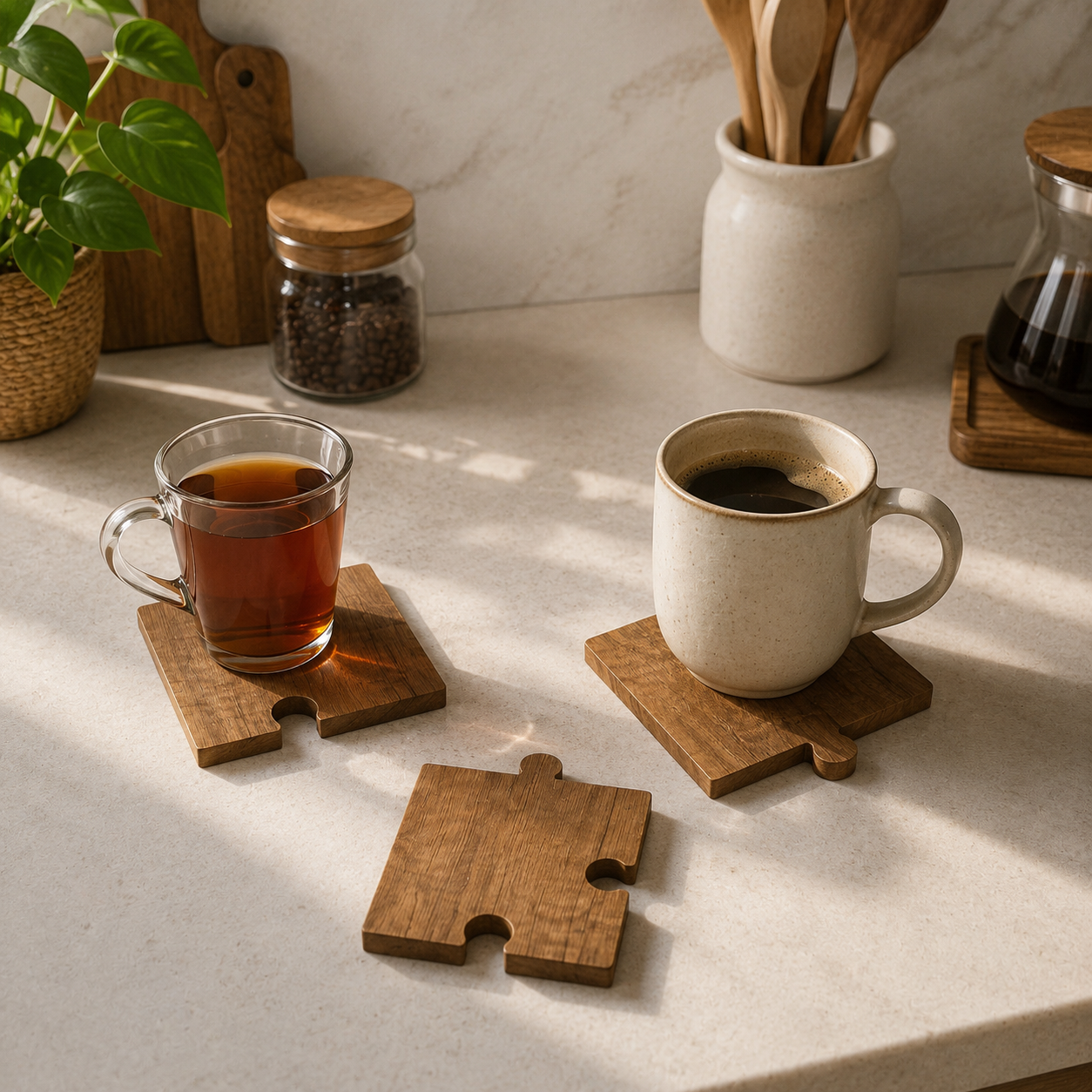 Puzzle coasters