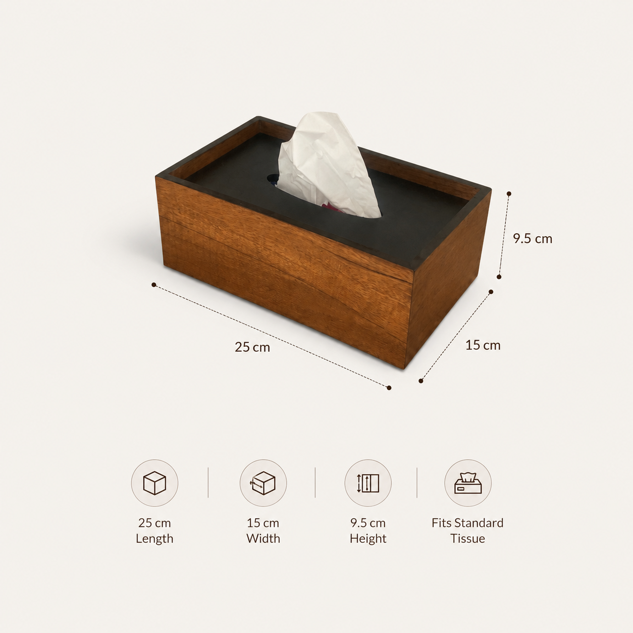 Wooden Tissue Box