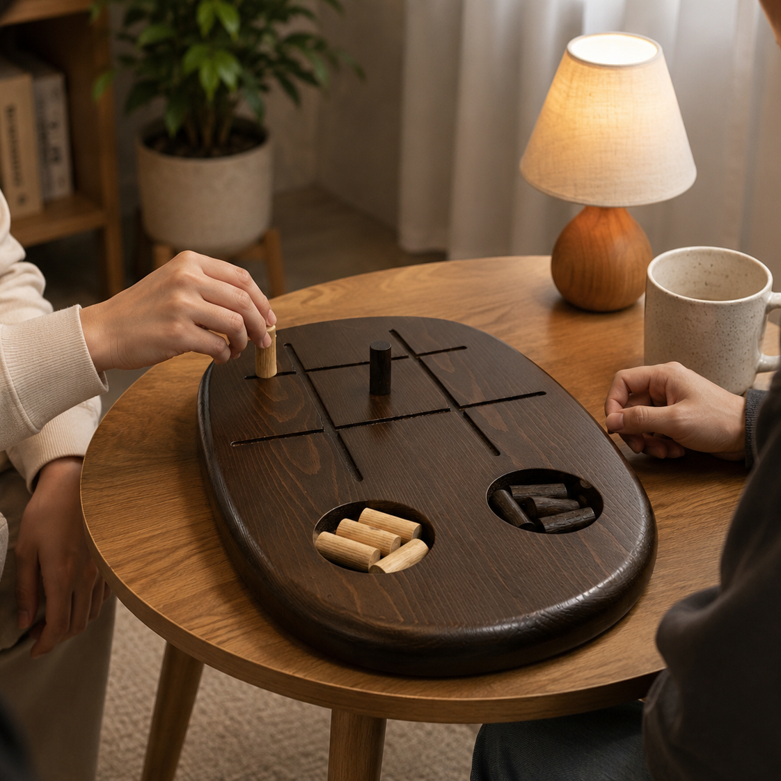 Obsidian Grid – Premium Wooden Strategy Board Game