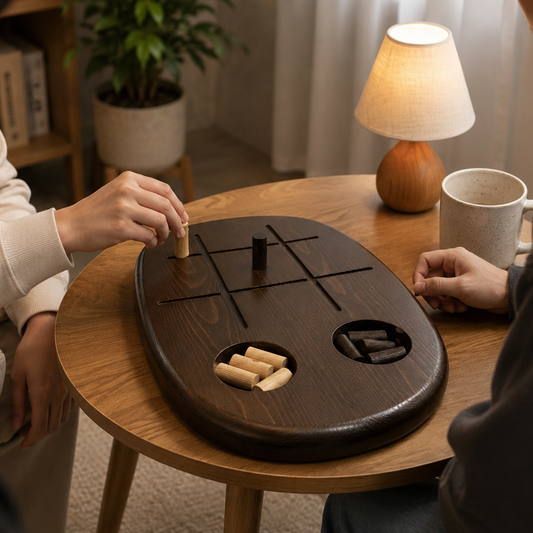 Obsidian Grid – Premium Wooden Strategy Board Game