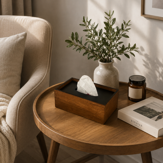 Wooden Tissue Box
