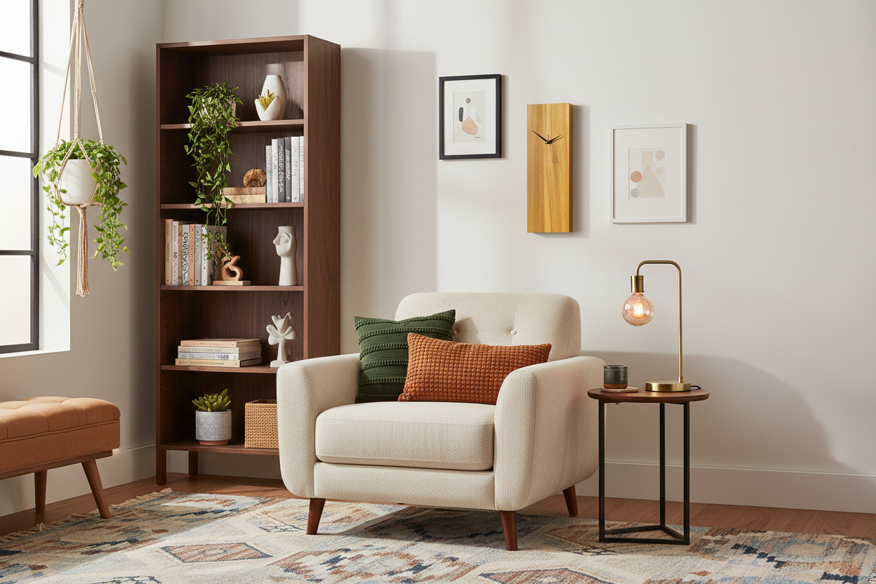 Timber Tick Detailed Living Room